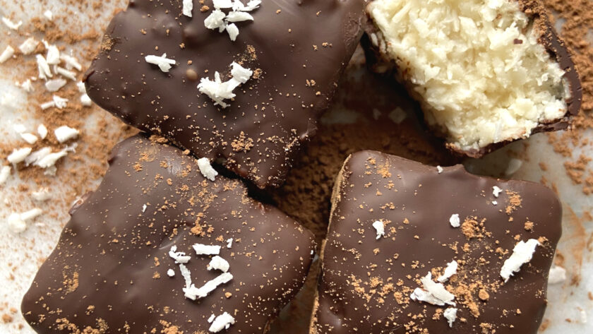 homemade energy bar coconut